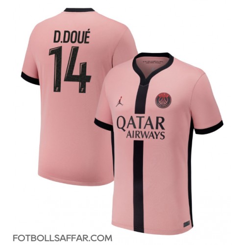 Paris Saint-Germain Desire Doue #14 Tredjeställ 2024-25 Kortärmad